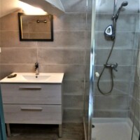 la salle de bain de la suite